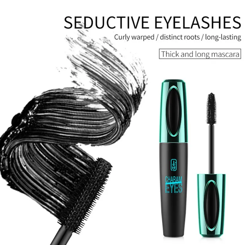 

10g new 4d silk mascara waterproof and easy to dry soft and long eyelashes make-up mascara black thick eyelashes