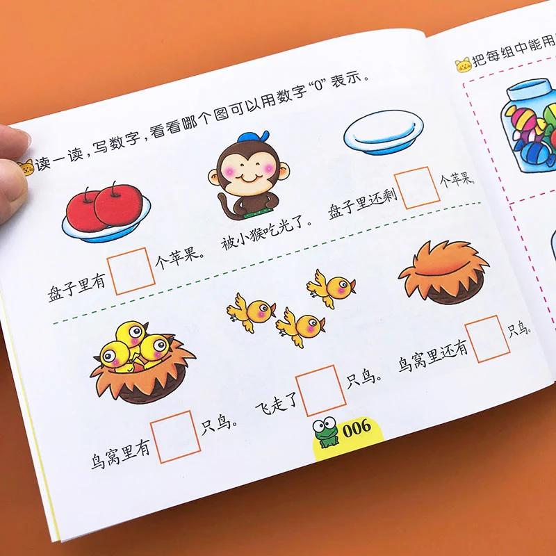 

Children Kindergarten Preschool Mathematics Workbook Digital Enlightenment Arithmetic Book Addition And Subtraction Textbooks