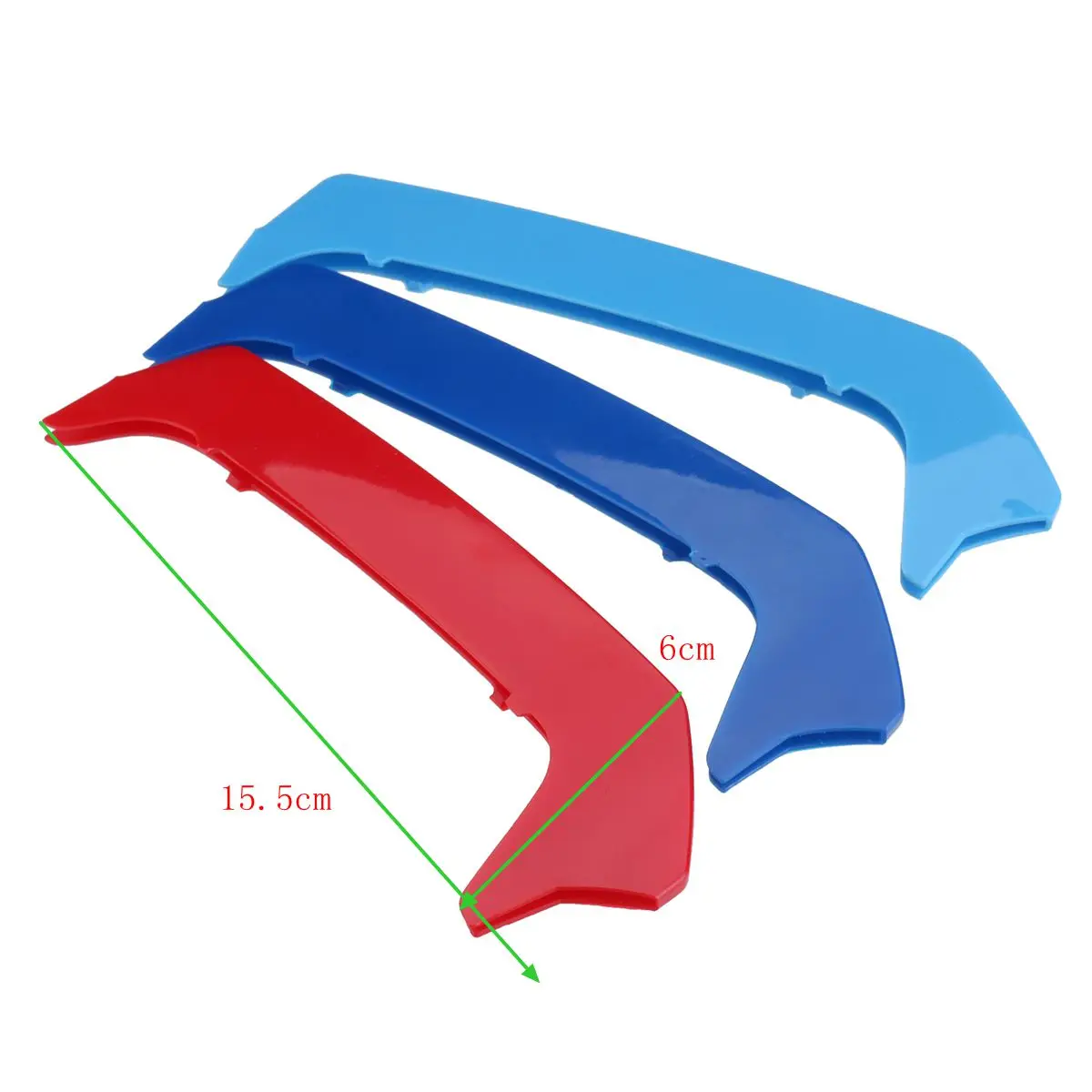 3 шт. Трехцветная Пластиковая передняя Центральная решетка Накладка для BMW 1 серии