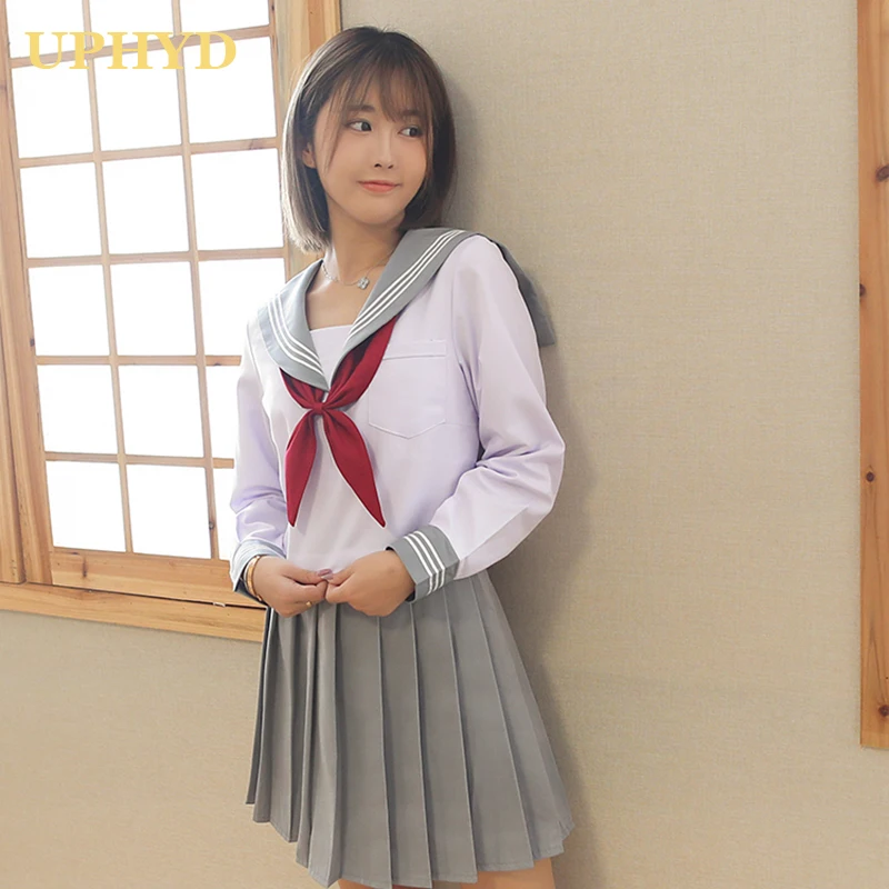 

New Arrival Girls JK Uniform Middle High School Women Novelty Sailor Suits JK Uniform High Quality Class Service Uniforms