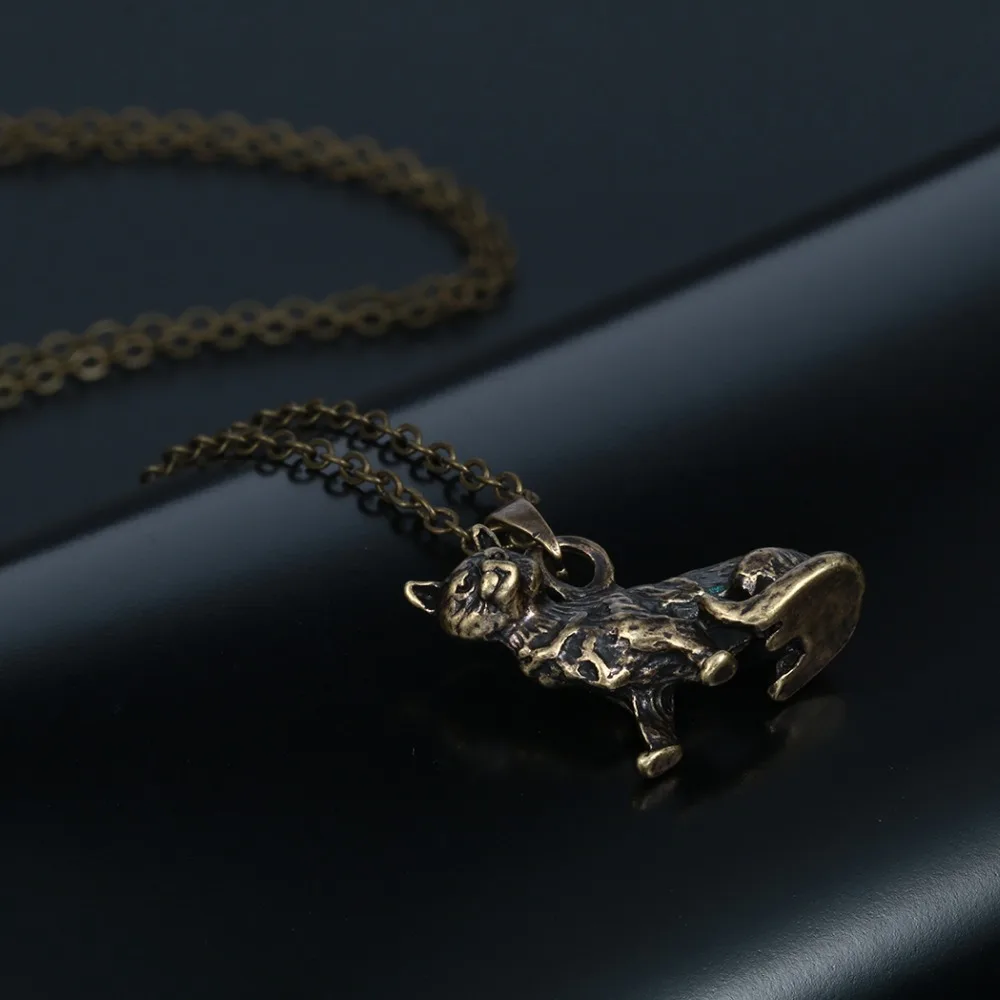 Chandler ожерелья с котом для женщин лапа кристальной жемчужной глазурью котенка