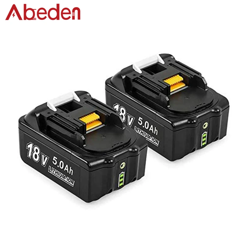 

Аккумулятор для Makita, 18 в, 5,0 Ач, BL1850B, BL1850B-2, BL1830, BL1850, BL1840, BL1845, BL1860B, 2 шт.