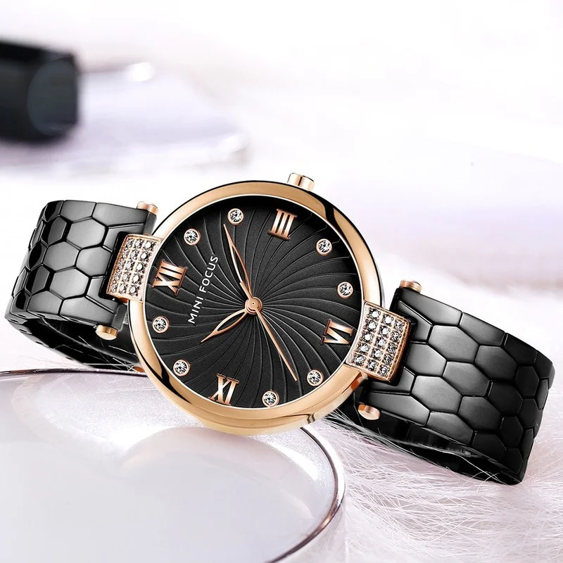 Fashion Diamond Women's Watch Quartz Watch Waterproof Tortoise Steel Strap enlarge