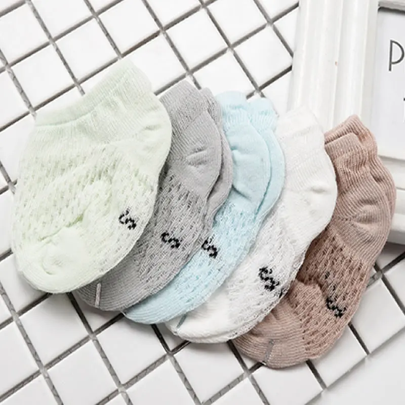 Носки для новорожденных летние новые тонкие мягкие пустотелые Детские сетчатые