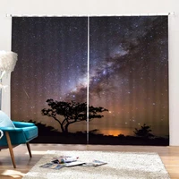 3d forest modern landscape pattern blackout curtain set suitable for home curtains in the living room and bedroom