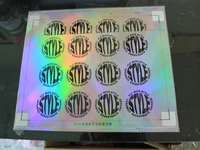 factory direct supply brand name logo sticker glasses hologram sticker 3d hologram sticker for glasses wearings