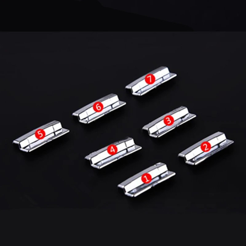 7 шт. декоративные наклейки для кнопки переключения дверей автомобиля|Лепнина