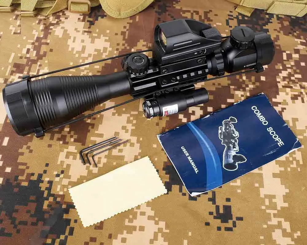Прицел для винтовки Combo C4-16x50EG охотничья двойная подсветка с лазерным прицелом 4