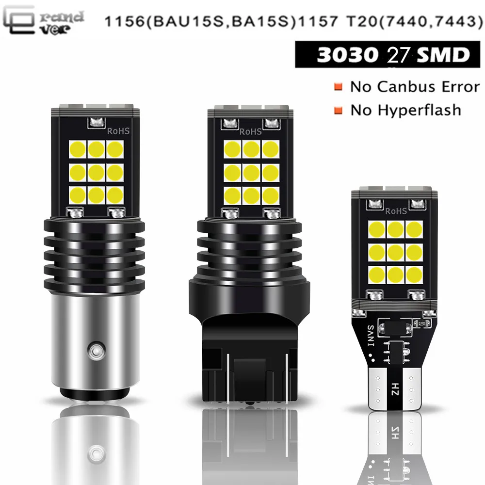 

1pcs 1156 LED BA15S W21W 3030 24SMD Canbus No Hyperflash 1156 PY21W BAU15S T20 7440 7443 LED Lamp for Reverse Turn Signal Light