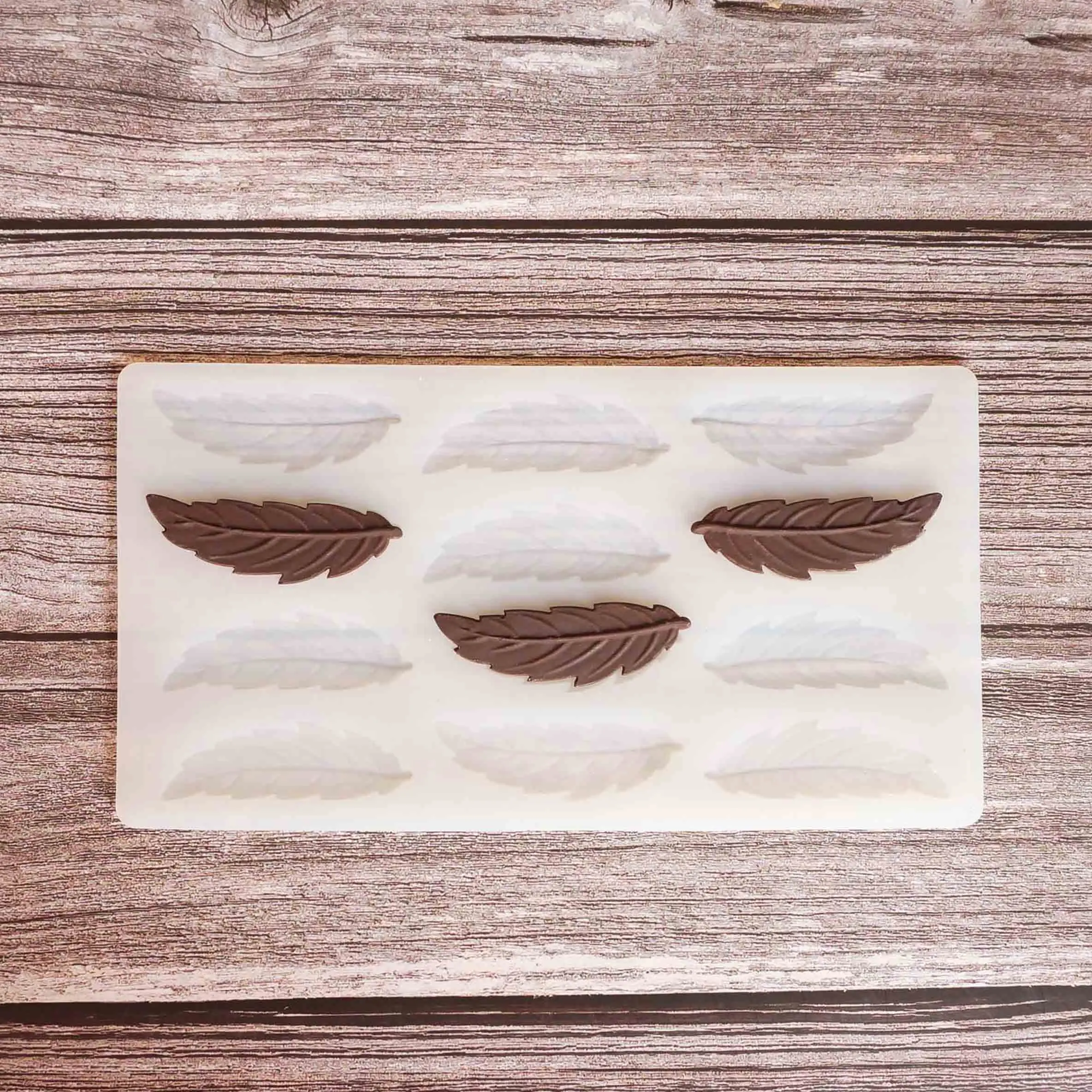 

Leaf Shape Chocolate Stencil Mold Cake Decorating Silicone Mold Transfer Sheet Baking Chablon DIY Chocolate Dessert Garnish