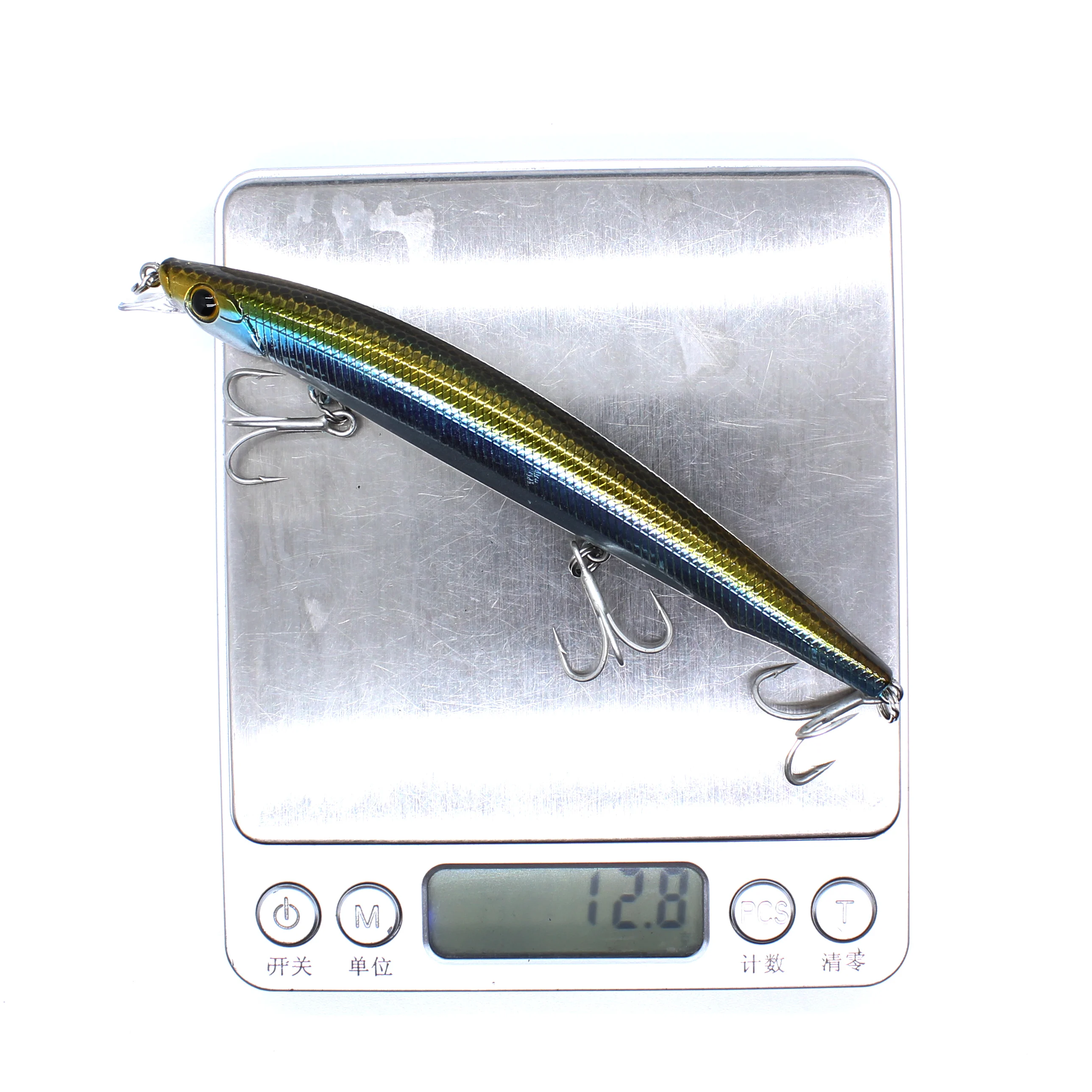 

AOCLU Jerkbait wobblers 4 pcs lot 12.5cm 12.8g Depth 0.8m Hard Bait Minnow Fishing lures magnet weight transfer long casting