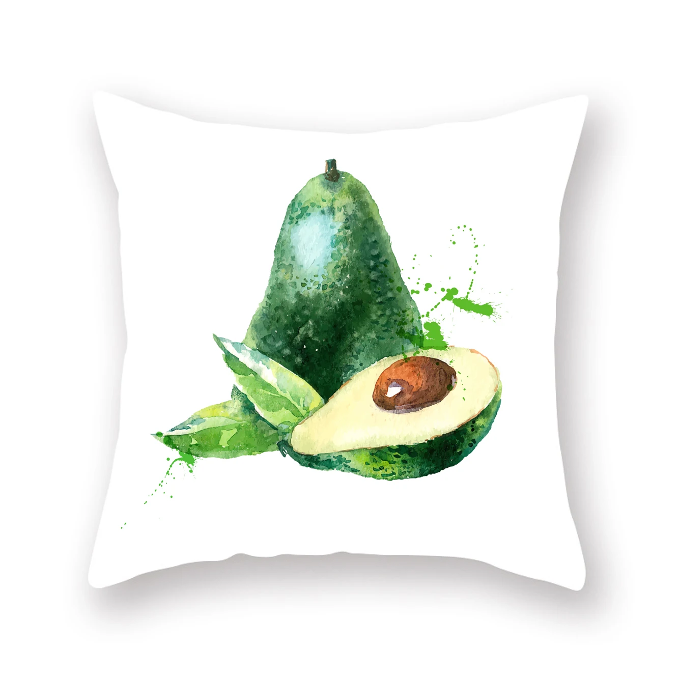 

Avocado Tropical Fruit Decorative Cushions Pillowcase Polyester Cushion Cover Throw Pillow Sofa Decoration Pillowcover