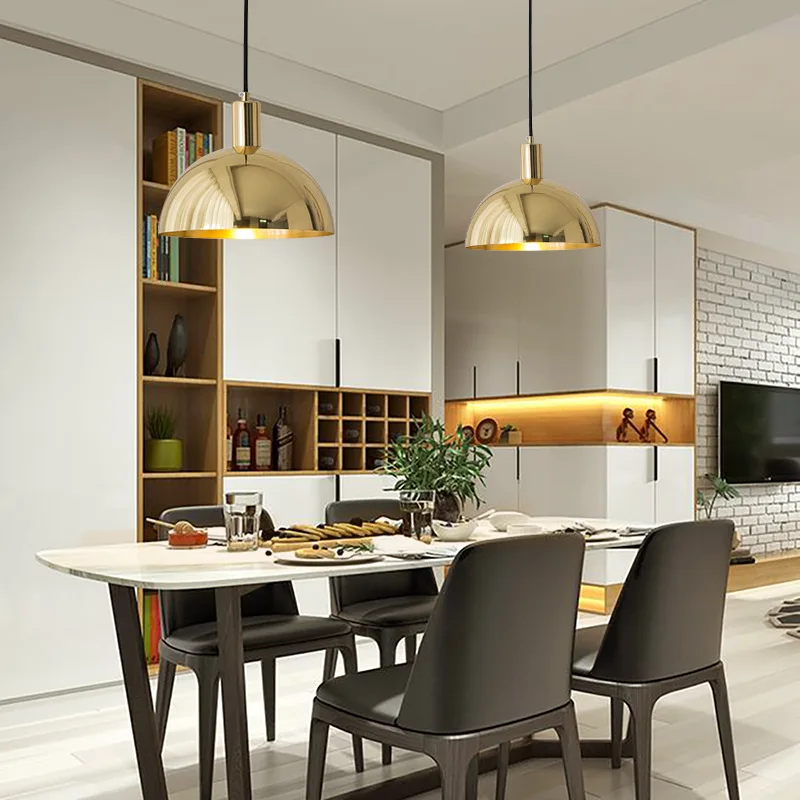 LukLoy лаконичный медный потолочный Кулон Ретро подвесной светильник шариковая