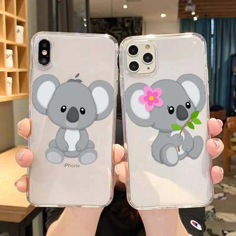 

Cartoon Koala Phone Case For iPhone 12 Mini 11 Pro XS Max X XR 7 8 Plus