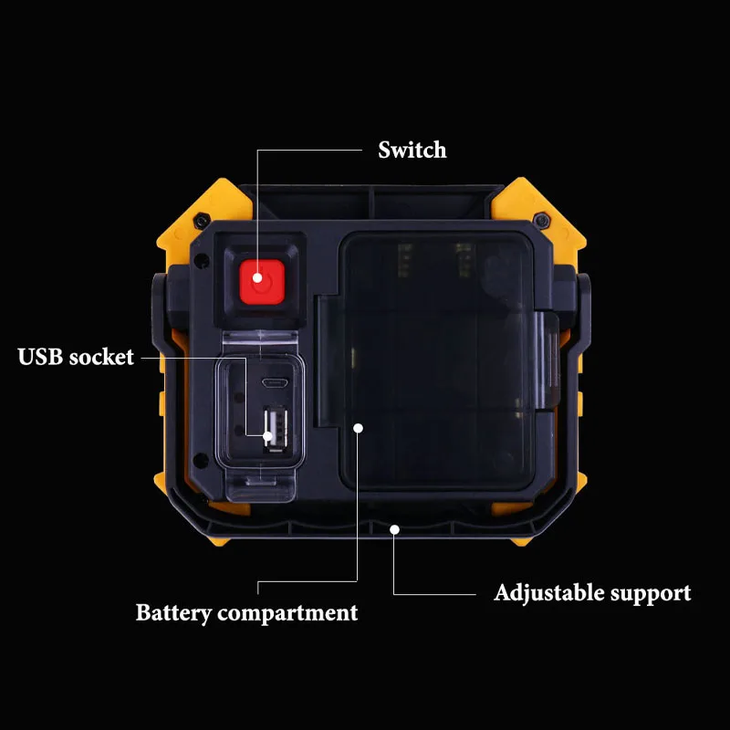 RGB Led Work Light Portable Spotlight 18650 Battery Outdoor For Hunting Camping Latern Flashlight | Автомобили и мотоциклы