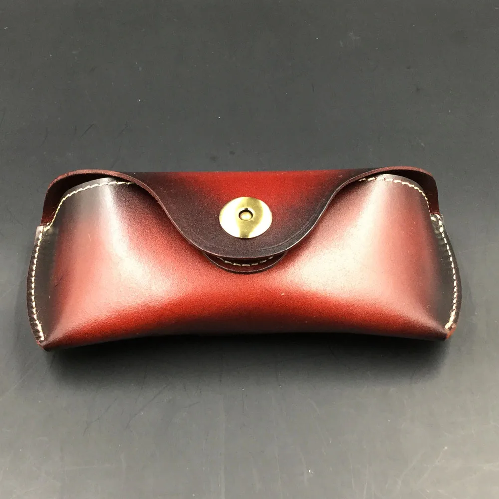 Винтажная коробка для очков ручной работы жесткая роскошная сумка из