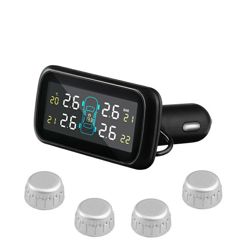 Система контроля давления в шинах TPMS U903 беспроводной прибор с ЖК дисплеем 4