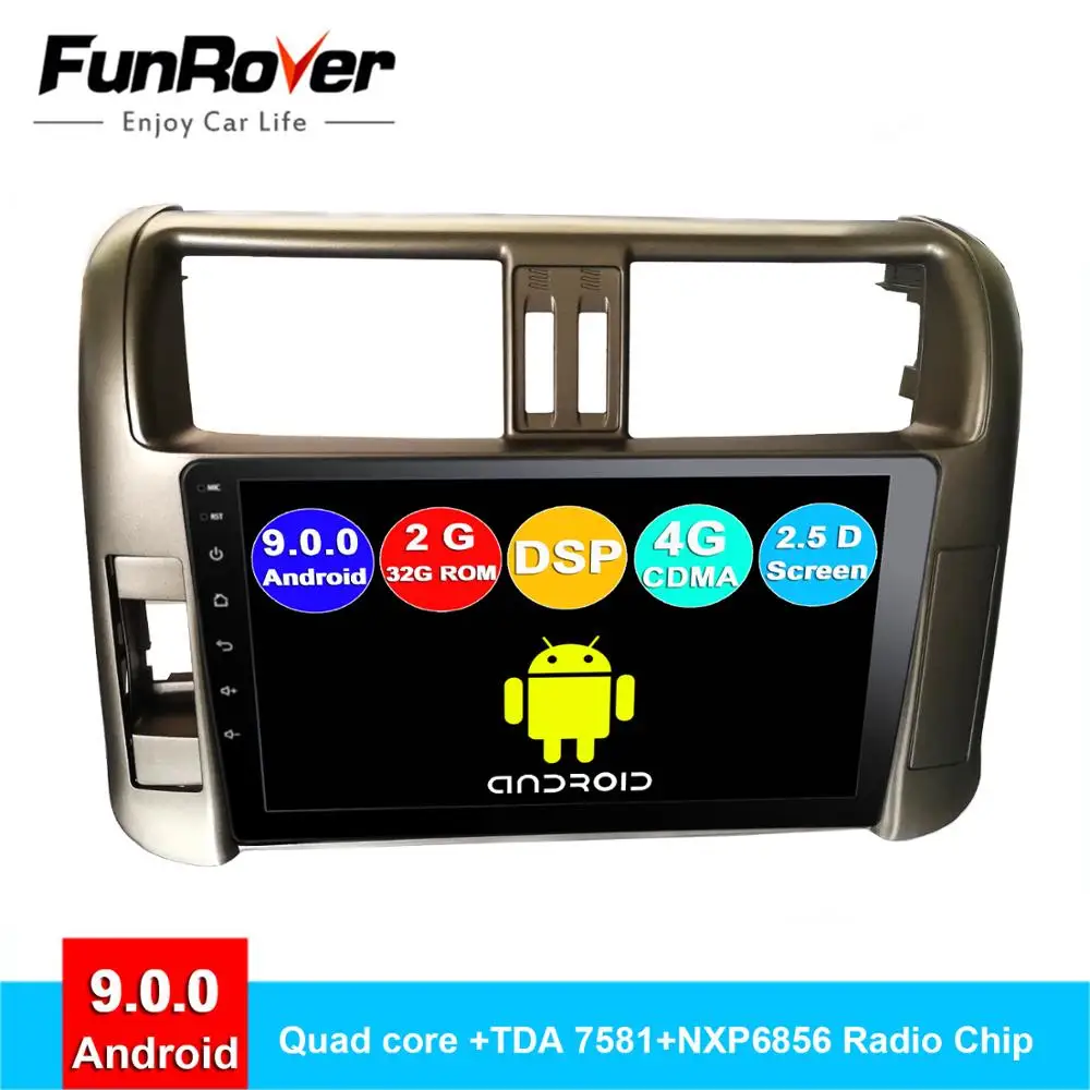 FUNROVER Android 9 0 2.5D + IPS Автомобильный мультимедийный плеер Авто Радио Стерео GPS