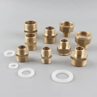 brass thicken 12 34 1 equal malefemale thread straight quick connectors reducing joint garden irrigation fittings