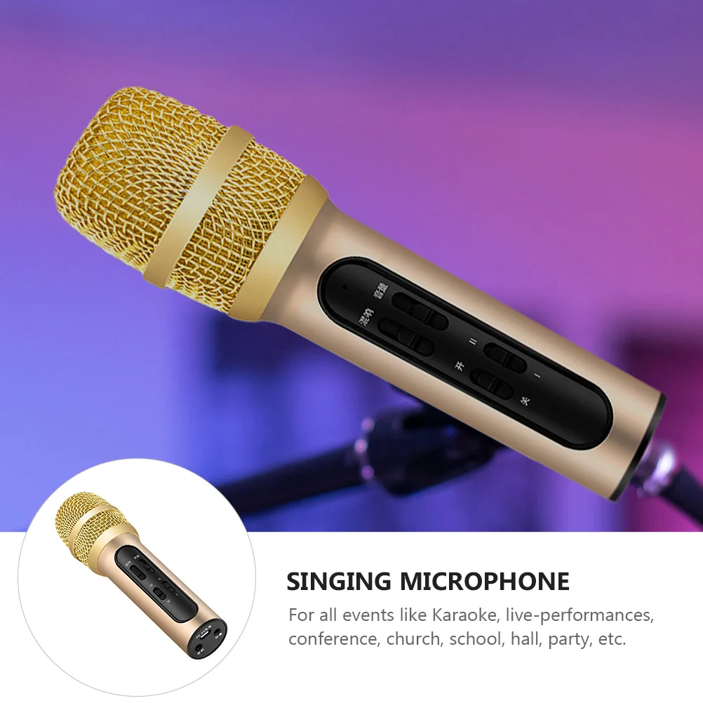 

1 Set Microphone Professional Handheld Microphone for Studio Karaoke Singing
