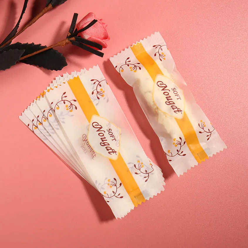 100 шт./лот Апельсиновая Цветочная бутона Матовая Белая нуга для упаковки подарков