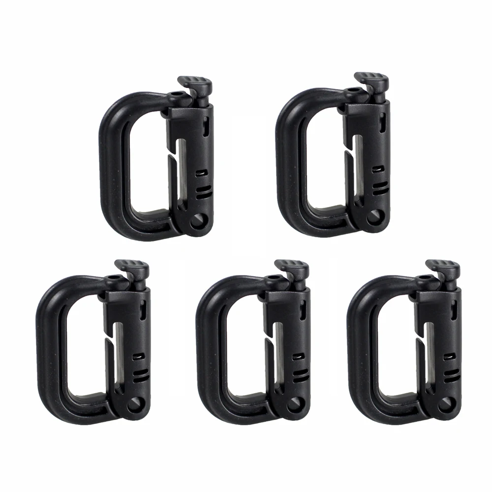BKX5 Карабин армейский D-ring Clip Molle лямки Пластиковый Рюкзак Пряжка защелкивающийся замок Grimlock Camp Hike горный подъем открытый - Цвет: BKX5