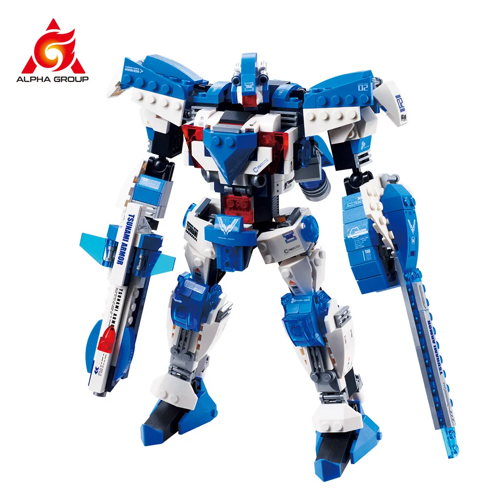 Мудрый блок небольшие блоки броня герой игрушечный супервоин-цунами