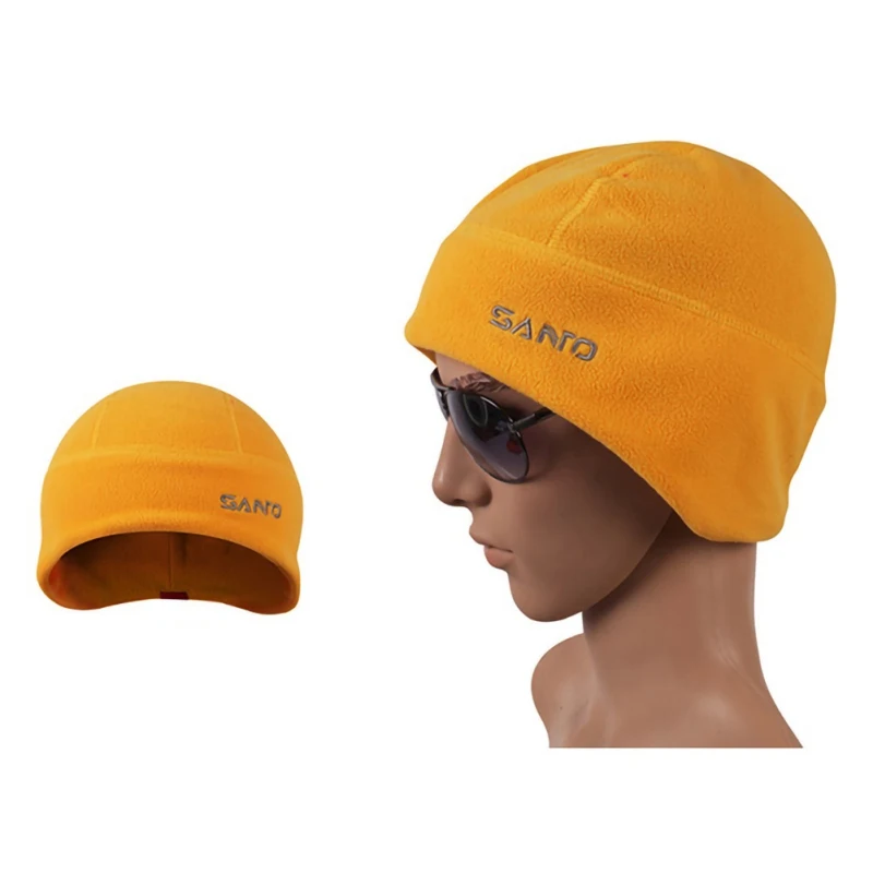 Зимние мягкие теплые велосипедные шапки для женщин и мужчин флисовая шапка