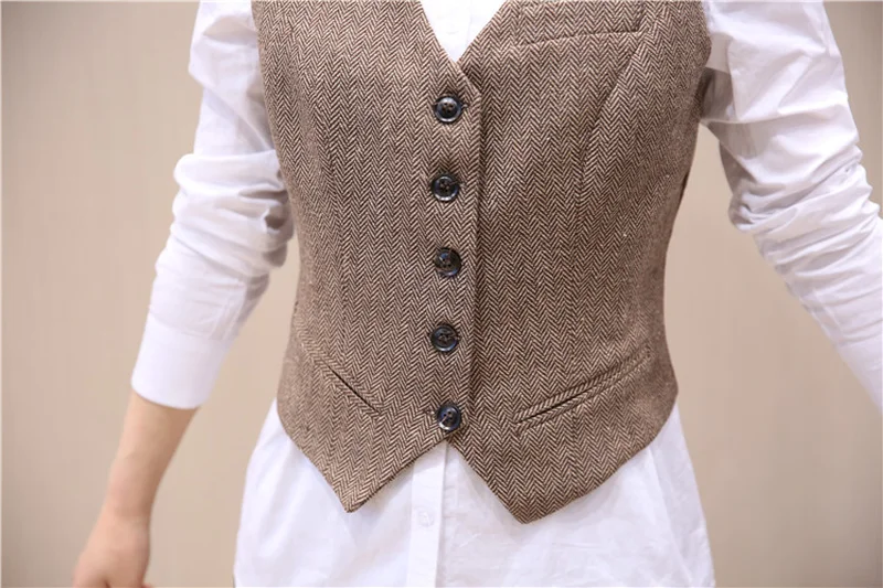 Женский винтажный жилет Блейзер элегантный повседневный пиджак весна лето осень