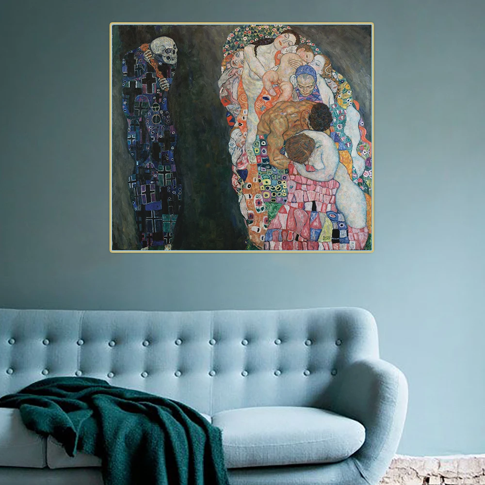 Citon Gustav Климт Death and Life Canvas холст искусство Масляная живопись знаменитый