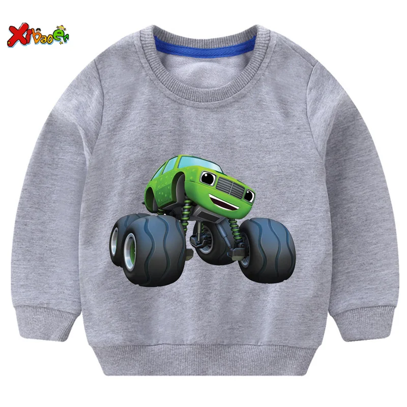 Детская одежда Blaze Car Chothes толстовки для мальчиков и девочек пальто с изображением