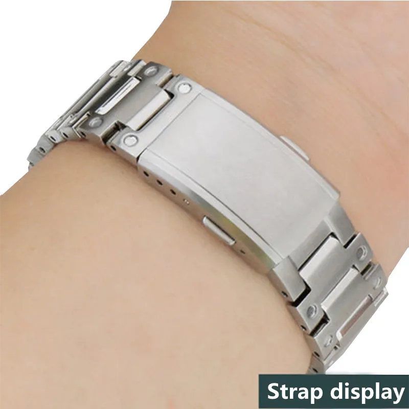 Watch accessories suitable for CASIO G-SHOCK GMW-B5000 stainless steel titanium alloy watch case strap