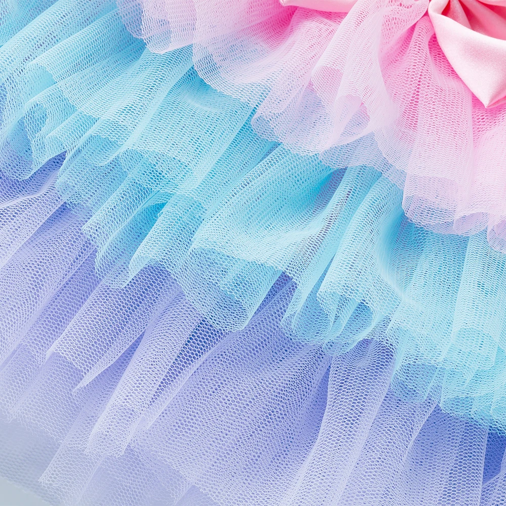 Платье с юбкой для первого дня рождения девочек на два года брендовая одежда