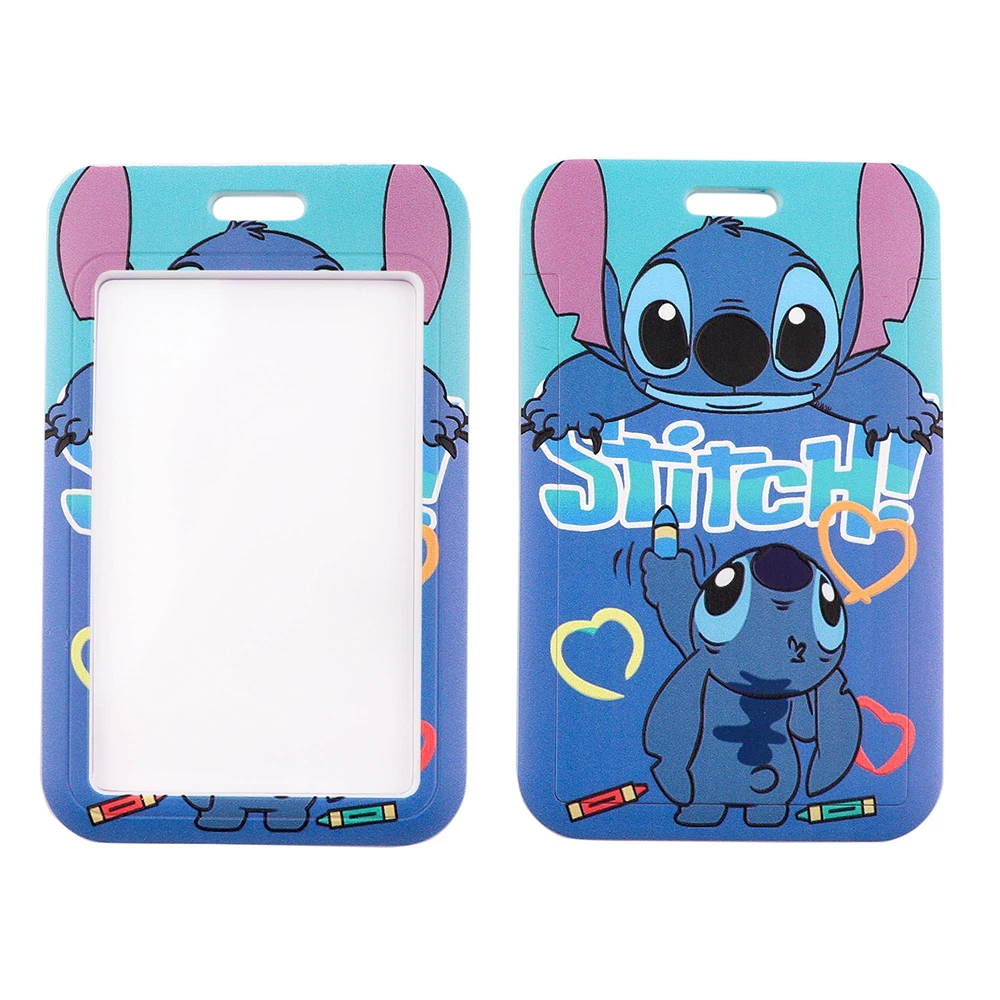 lb2859 kawaii stitch and angel couple lanyard keychain lanyards for key badges id cell phone rope neck straps accessories gifts free global shipping