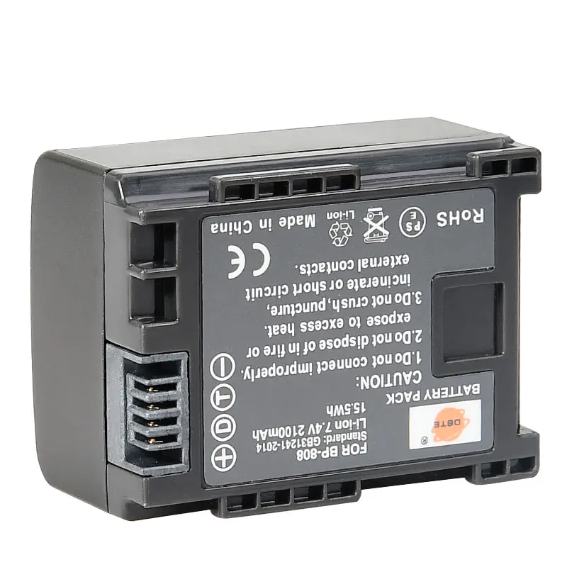 2 шт. зарядное устройство 2100 мАч 7 4 В для Canon M30 M300 M31 HG20 HG21 IVIS HF10 HF100 HFS30 HFM41