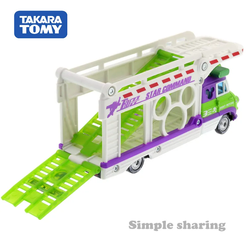 

Takara Tomy Tomica Disney Motor Palstranpo Buzz Lightyear Transporter Mould Diecast Metal Pop Baby Doll Magic Kids Toys