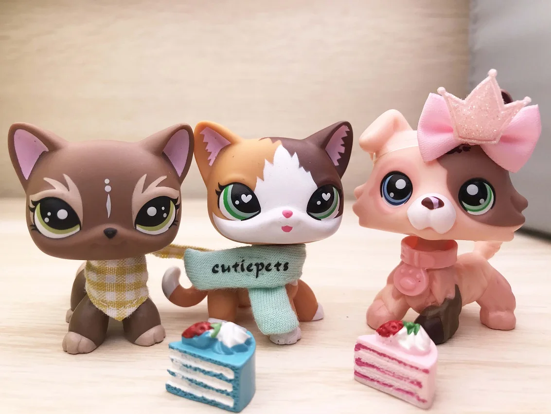 Pet shop Пламя короткошерстной кошки Кот Elk кошка масло колли с 6 шт. аксессуары бант