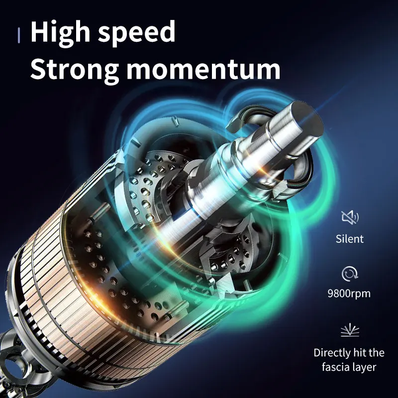 

LCD Display Massage Gun Deep Muscle Massager Muscle Pain Body Neck Massage Exercising Relaxation Slimming Shaping Pain Relief