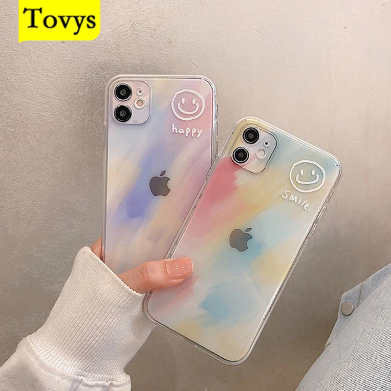 

Tovys Original Design New 2021 Clear Phone Case For iPhone 13 12 11 Pro Max Mini XR XS 7 8 Plus SE 2 Transparent Silicone Cover
