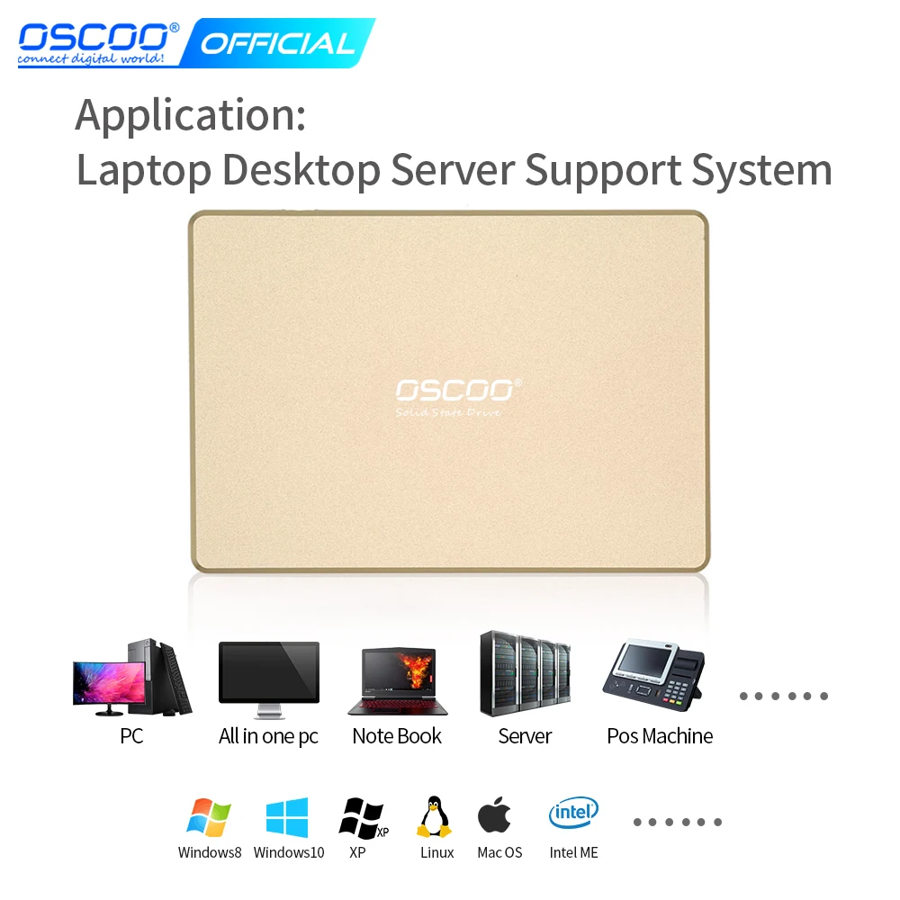 Твердотельный накопитель OSCOO 2 5 дюйма Оригинальный MLC Nand флэш внутренний SSD
