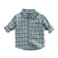 2019 new baby boys shirt fashion long sleeve shirt cotton plaid shirt spring red shirt quality boys shirts