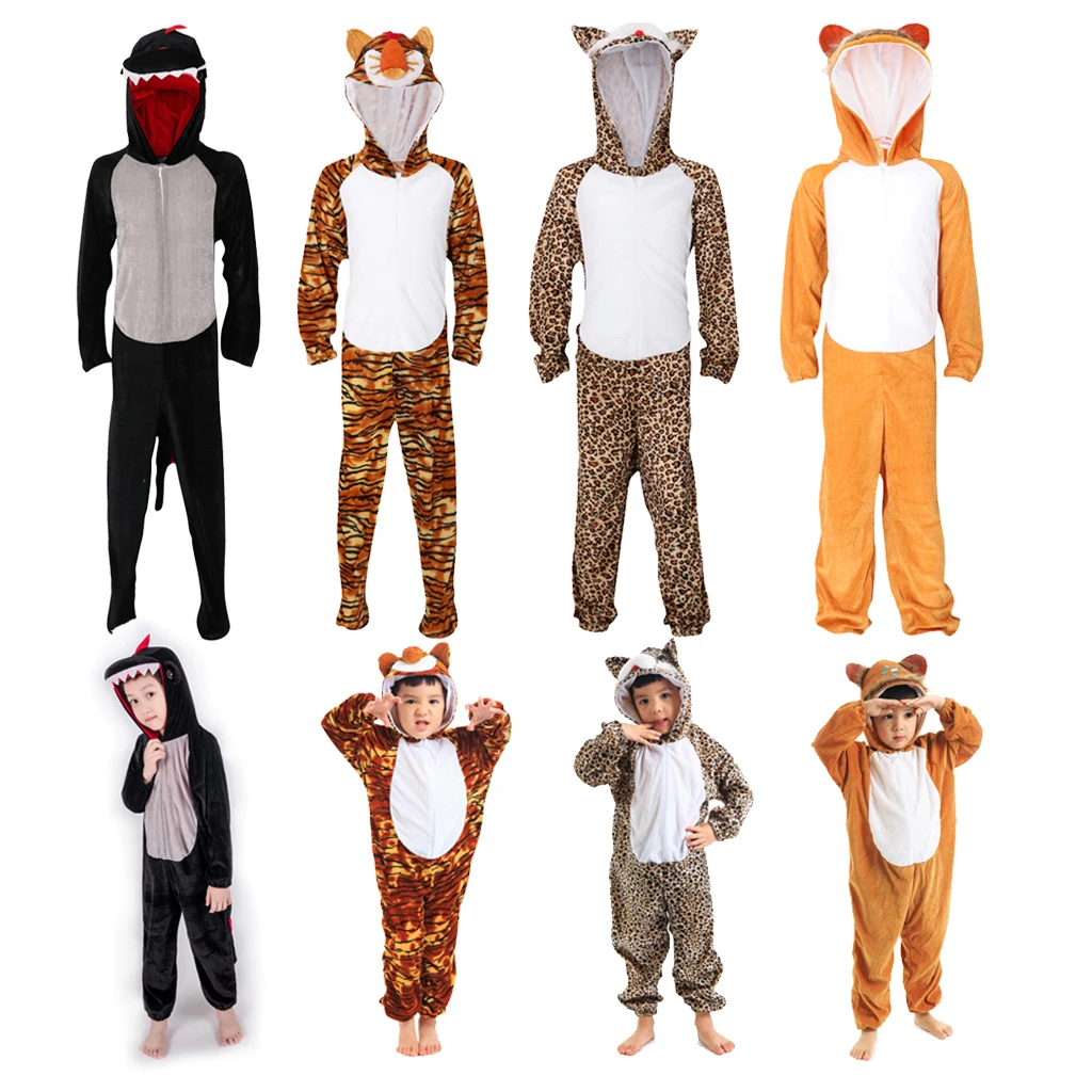 

Unisex Kids Animal Pajamas Cosplay Sleepwear Costumes Jumpsuit