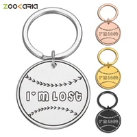 customized owner note anti lost dog id engraved cat collar pendant medal inspire others to return lost pet small dog accessories