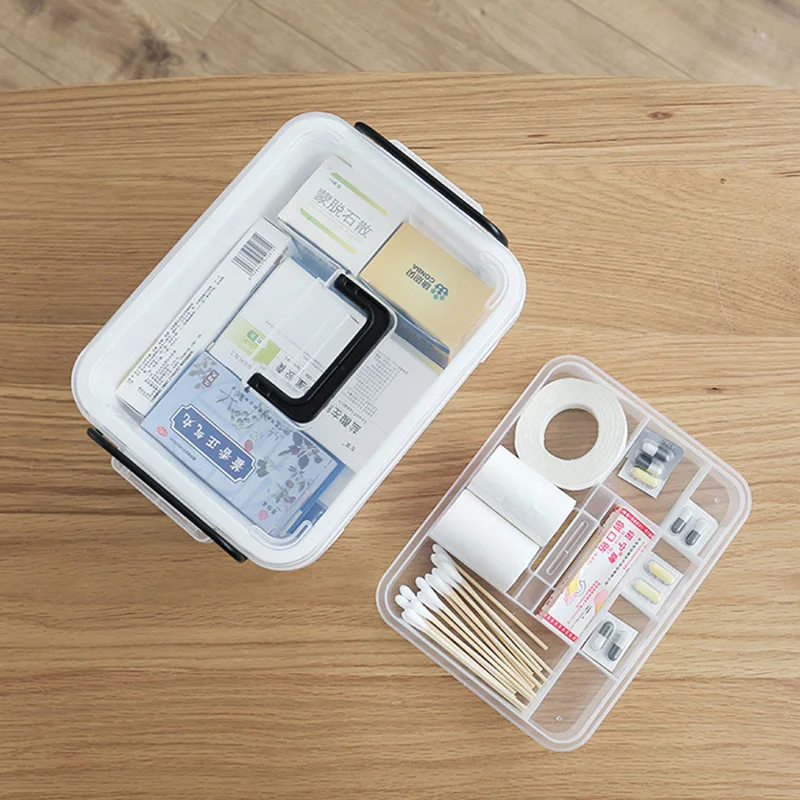 Пластиковый контейнер для таблеток 2 слоя домашнего использования аптечка