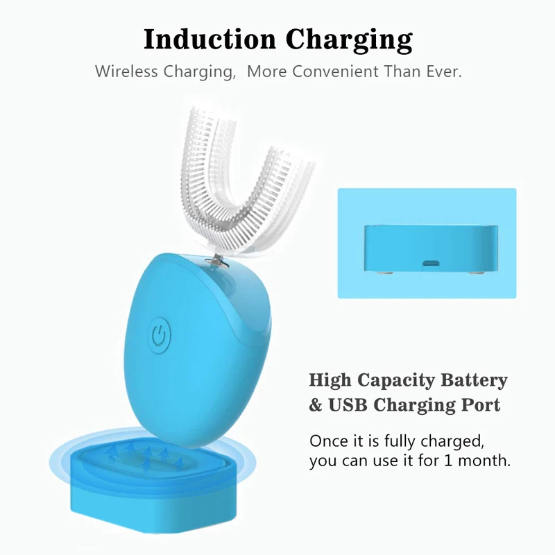 Ультразвуковая электрическая зубная щетка силиконовая автоматическая