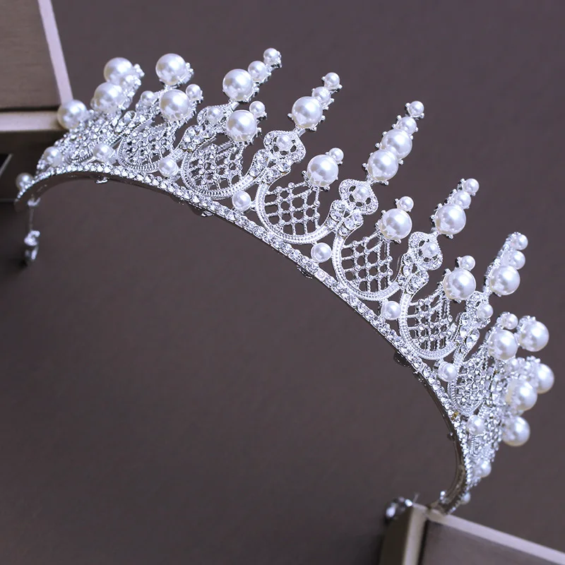 Модная Корейская тиара принцессы имитация преала корона аксессуары для волос