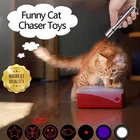 Забавная Лазерная игрушка для домашних животных, кошек, красная точка, лазерная игрушка, креативная лазерная указка, лазерная ручка, Интерактивная игрушка, светодиодная УФ-лампа, USB