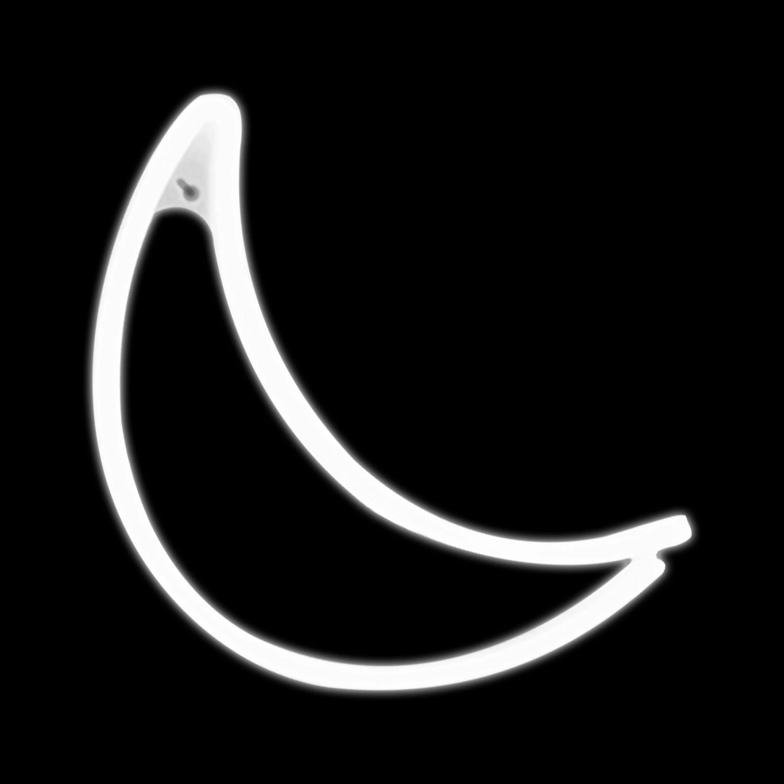 

Party Gift Office Dorm USB Battery Powered Crescent Moon Cute Wall Lamp Art Bedroom Led Neon Light Home Decor Wedding Indoor