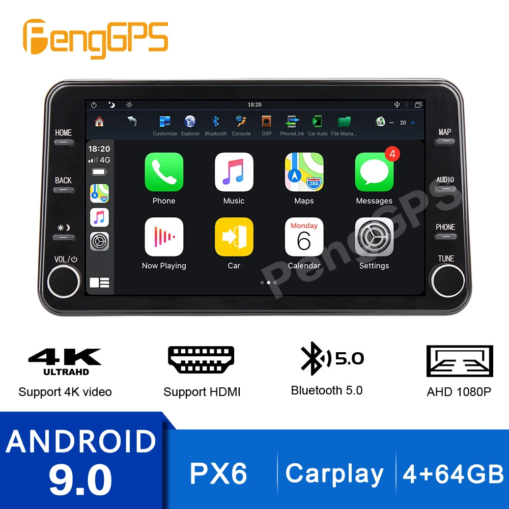 

Android 9.0 Car Streaming Media for Jeep Wrangler 2014-2017 GPS Navigation Touchscreen Stereo Mirrorlink PX6 Carplay DSP