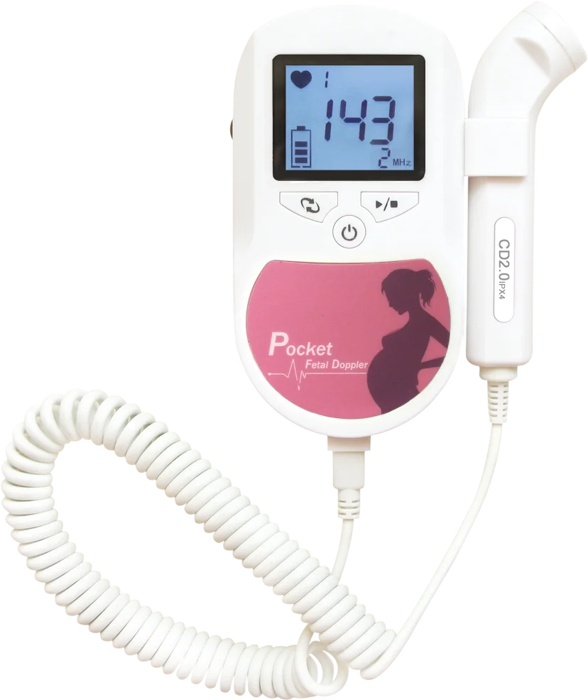 Фото Портативный карманный фетальный допплер CONTEC Baby Care розовый зонд Babysoud C /C1 2 МГц/3 МГц Портативный карманный фетальный допплер CONTEC Baby Care розовый зонд Babysoud C /C1 2 МГц/3 МГц